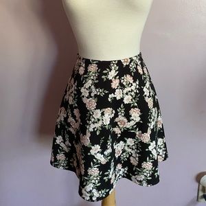 Floral skater skirt